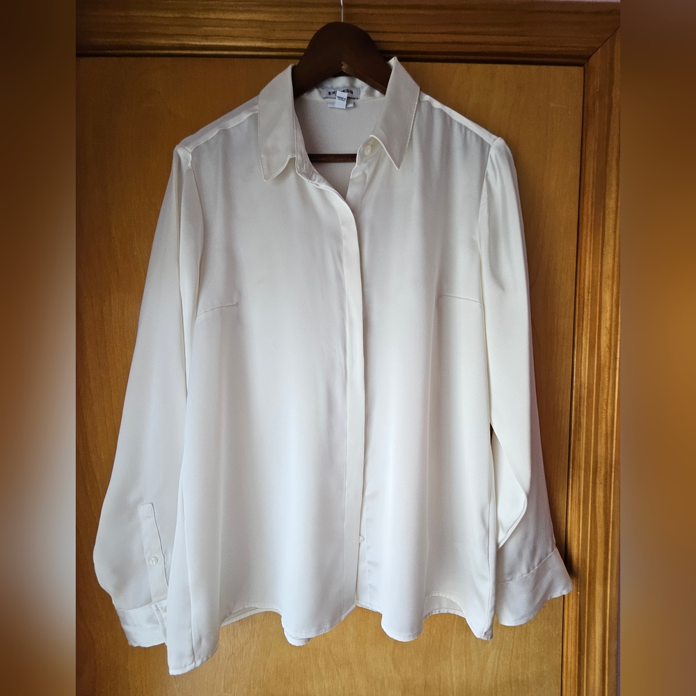 Express Womens Button DownShirt Long Sleeve BusinessBlouse Size L